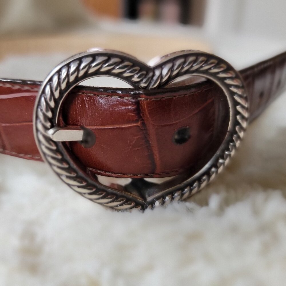 Lovely Brighton Heart Women's Leather Belt ML/32 - 1 inch Width - New Condition